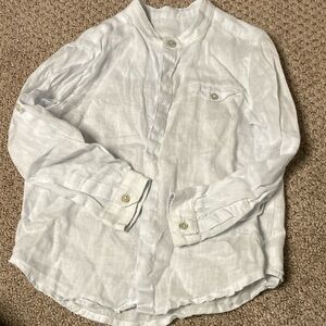 Tartine et Chocolat White Button Down Shirt with Long Sleeves